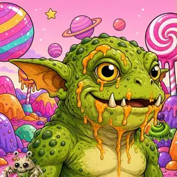 Oozlings #8163, Toad Goblin · Candy Planet