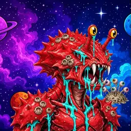 Oozlings #8166, Crab · Void Nebula