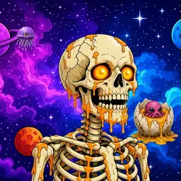 Oozlings #8168, Skull · Void Nebula