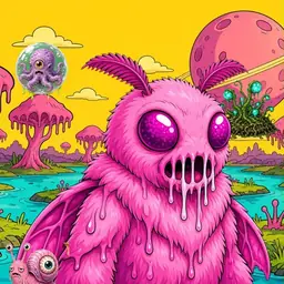 Oozlings #8169, Mutant Moth · Turquoise Swamp