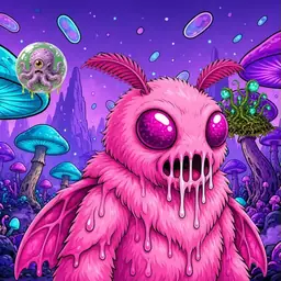 Oozlings #8172, Mutant Moth · Fungus Forest