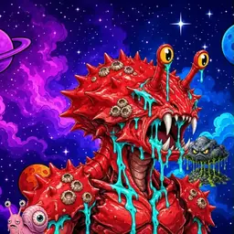 Oozlings #8178, Crab · Void Nebula
