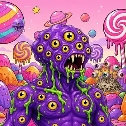 Oozlings #8181, Eyeball Cluster · Candy Planet