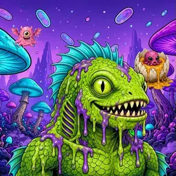 Oozlings #8185, Swamp Fish · Fungus Forest