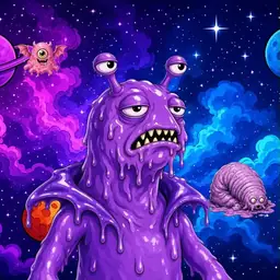 Oozlings #8191, Slug · Void Nebula