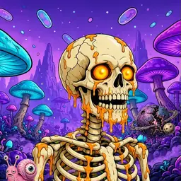 Oozlings #8207, Skull · Fungus Forest