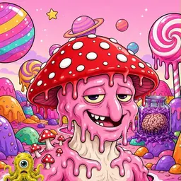 Oozlings #8209, Mushroom Head · Candy Planet