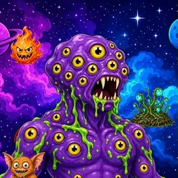 Oozlings #8216, Eyeball Cluster · Void Nebula