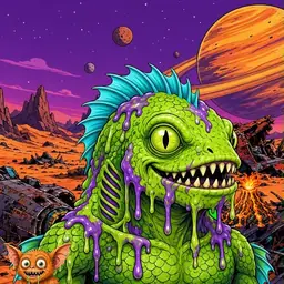 Oozlings #8218, Swamp Fish · Ship Junkyard