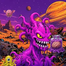 Oozlings #8221, Squid · Ship Junkyard