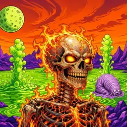 Oozlings #8226, Fire Skull · Acid Lake