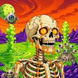 Oozlings #8229, Skull · Acid Lake