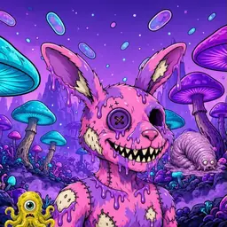 Oozlings #8230, Zombie Bunny · Fungus Forest