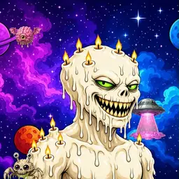 Oozlings #8233, Candle Wax · Void Nebula