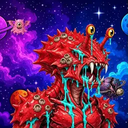Oozlings #8245, Crab · Void Nebula