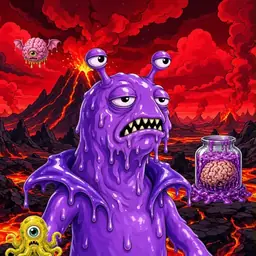 Oozlings #8246, Slug · Lava Fields