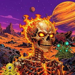 Oozlings #8254, Fire Skull · Ship Junkyard