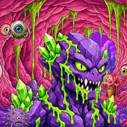 Oozlings #8255, Crystal Rock · Flesh Cave
