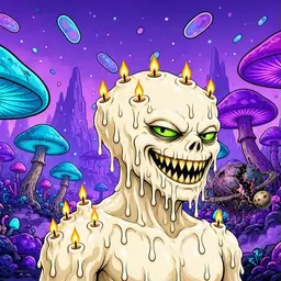 Oozlings #8258, Candle Wax · Fungus Forest