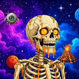 Oozlings #8259, Skull · Void Nebula