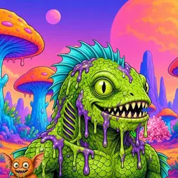Oozlings #8262, Swamp Fish · Mushroom Desert
