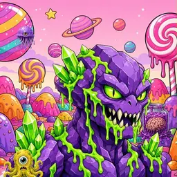 Oozlings #8266, Crystal Rock · Candy Planet