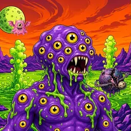 Oozlings #8267, Eyeball Cluster · Acid Lake