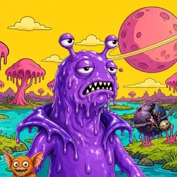 Oozlings #8268, Slug · Turquoise Swamp