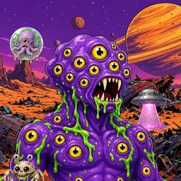 Oozlings #8275, Eyeball Cluster · Ship Junkyard