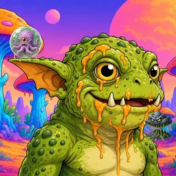 Oozlings #8276, Toad Goblin · Mushroom Desert