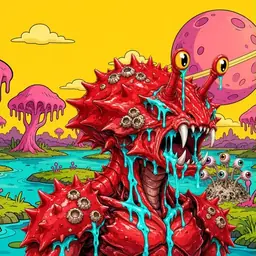 Oozlings #8284, Crab · Turquoise Swamp