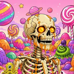 Oozlings #8297, Skull · Candy Planet
