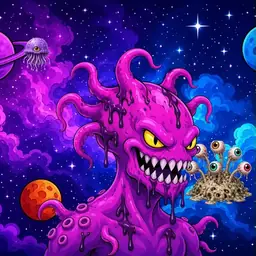 Oozlings #8305, Squid · Void Nebula