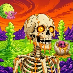 Oozlings #8306, Skull · Acid Lake