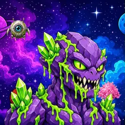 Oozlings #8315, Crystal Rock · Void Nebula