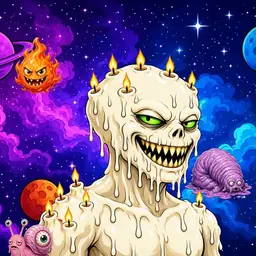 Oozlings #8316, Candle Wax · Void Nebula