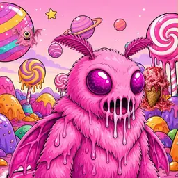 Oozlings #8325, Mutant Moth · Candy Planet