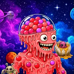 Oozlings #8330, Mutated Gumball Brain · Void Nebula