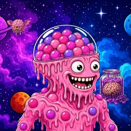 Oozlings #8337, Gumball Brain · Void Nebula