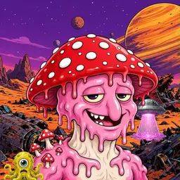 Oozlings #8338, Mushroom Head · Ship Junkyard