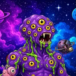Oozlings #8339, Eyeball Cluster · Void Nebula