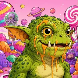 Oozlings #8340, Toad Goblin · Candy Planet