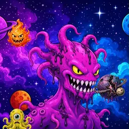 Oozlings #8347, Squid · Void Nebula