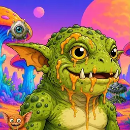 Oozlings #8355, Toad Goblin · Mushroom Desert