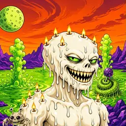 Oozlings #8356, Candle Wax · Acid Lake