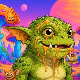 Oozlings #8366, Toad Goblin · Mushroom Desert