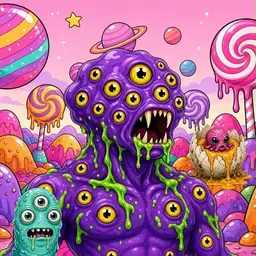 Oozlings #8369, Eyeball Cluster · Candy Planet