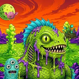 Oozlings #8380, Swamp Fish · Acid Lake