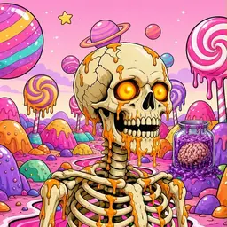 Oozlings #8382, Skull · Candy Planet