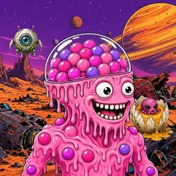 Oozlings #8392, Gumball Brain · Ship Junkyard